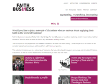 Tablet Screenshot of faith-in-business.org